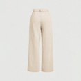 thumbnail image 6 of ManxiVoo Womens Straight Leg Corduroy Pants In A Wide Relaxed Fit For Autumn And Winter Casual Style Featuring Practical Pockets And A Long Silhouette L Size Beige, 6 of 7