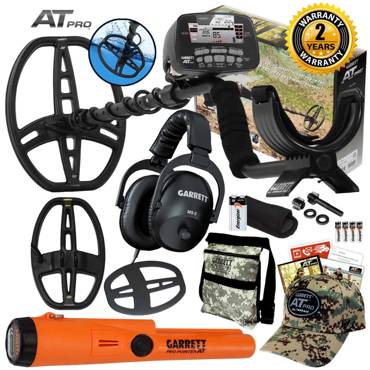 Garrett AT Pro Underwater Metal Detector Diggers Special & Pro