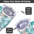 thumbnail image 5 of 40 oz Cute Sea turtle Tumbler with Handl Straw, Stainless Steel Insulated Cup with Lid and Straw, Travel Mug,Gifts for Women, 5 of 6