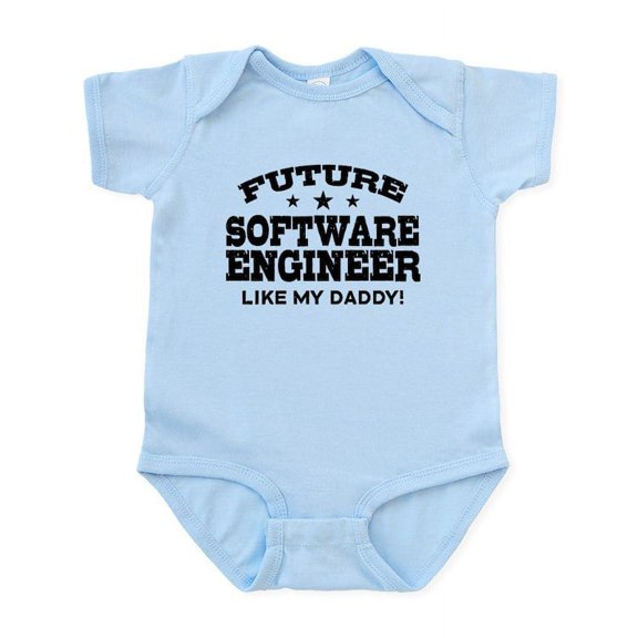 CafePress - Future Software Engineer Infant Bodysuit - Baby Light Bodysuit, Size Newborn - 24 Months