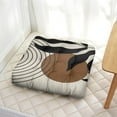 thumbnail image 3 of Striped Floor Pillow 22x22 Inch Square Bohemian Cushion, Vintage Aesthetic, Thick & Supportive for Yoga & Lounge, 3 of 7