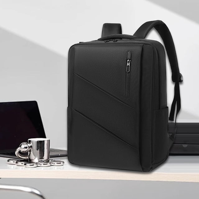 Mochila impermeable perfecl para ordenador portátil con múltiples bolsillos Negro