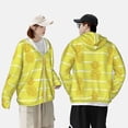 thumbnail image 6 of Kll Gold Pineapple Print Men'S Women’s Upf 50+ Sun Protection Outdoor Hoodie Jacket Long Sleeve Fishing Hiking Performance Shirt- Large, 6 of 8
