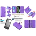 thumbnail image 2 of Clutch Wallet Detachable Case and Belt Holster Pouch for iPhone 14 Plus (Purple/Camo), 2 of 9