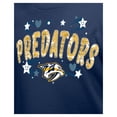 thumbnail image 6 of Girl's Youth New Era  Navy Nashville Predators Flip Sequin T-Shirt, 6 of 6