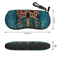 thumbnail image 2 of Bingfone Owl In Blue Print Sunglasses Case Portable Travel Zipper Eyeglasses Case With Hook, 2 of 6