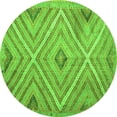 thumbnail image 1 of Ahgly Company Indoor Round Southwestern Green Country Area Rugs, 3' Round, 1 of 1