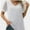 White, variant on Womens Summer Casual Shirts Short Sleeve Tunic V Neck Trendy Blouses Tops
