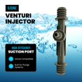 thumbnail image 2 of Inyector Venturi de Ozono Plunge Crafters de PVC con espiga de 3/4", 2 of 9