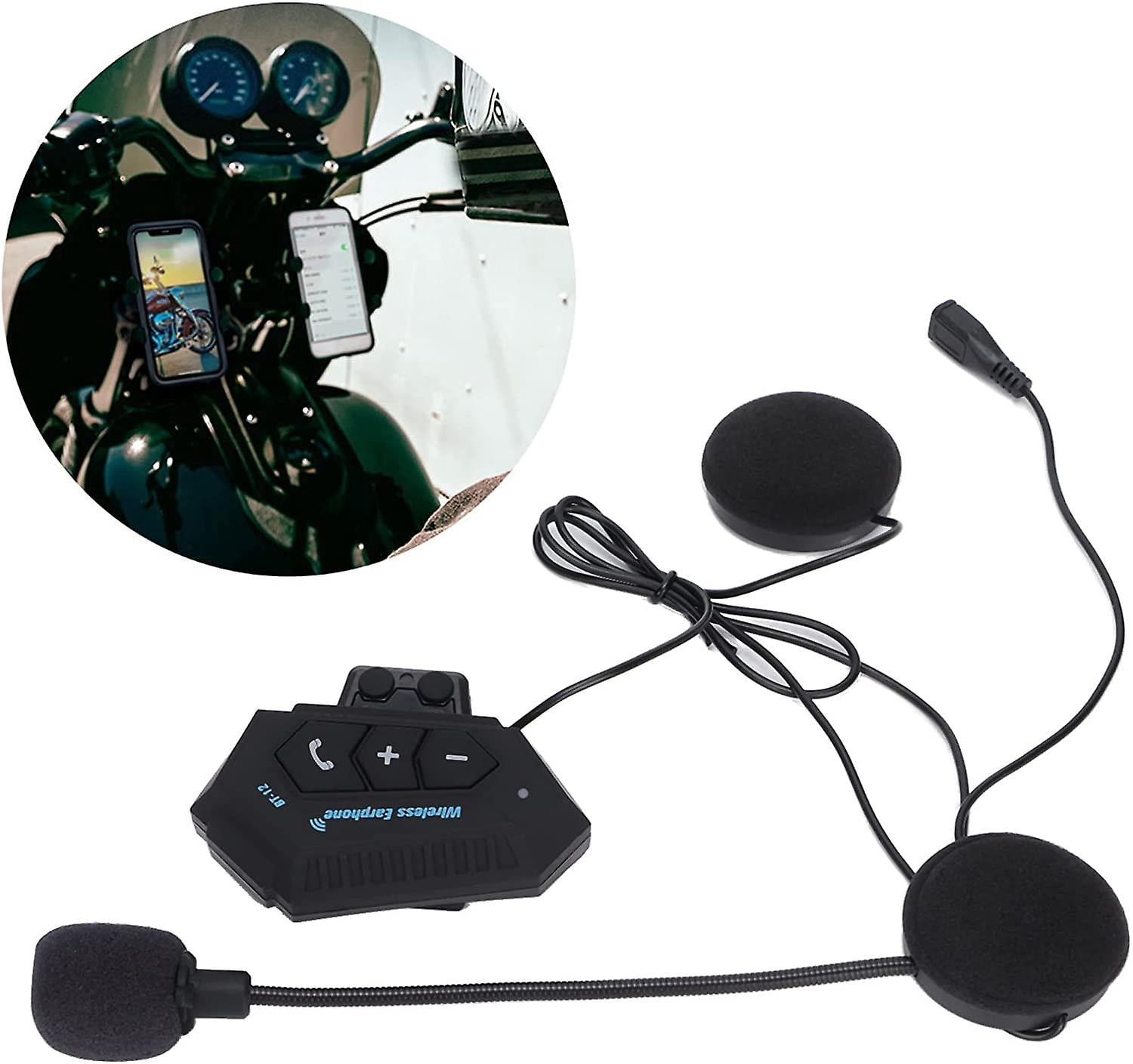 Helmet Hands-Free Bluetooth Intercom Headset Bt 5.0 With Microphone, Automatic Answer TX