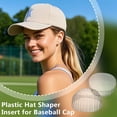 thumbnail image 5 of Plastic Hat Shaper Insert for Baseball Caps Hat Support Brim Clear 188x190x92mm for DIY, 5 of 5