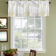 thumbnail image 4 of 2 Pack Valances for Windows, Coastal Window Valances for Living Room/Bedroom/Bathroom, Yellow-green Ocean Coral Starfish Jellyfish Light Filtering Kitchen Curtain Valance 42"W x12" L, 4 of 9