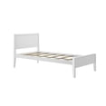 thumbnail image 3 of Max & Lily Twin Bed Frame, Solid Wood Classic Platform Bed with Panel Headboard for Kids, 3 of 10