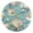 Gold, variant on Pearls and Clams Round Wall Clock Silent Analog Battery Operated Gold Pointer Home Decor 9.84" Diameter