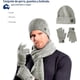 thumbnail image 2 of Juego de Gorro Bufanda y Guantes de Pantalla Táctil Bluelander Unisex Gris, 2 of 4