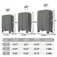 thumbnail image 4 of 3 Piece Rolling Luggage Set Carry on Luggage Spinner Wheel Lightweight Suitcase with TSA Lock 20in24in28in, 4 of 7