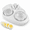 white, variant on 3-Mode Egg Slicer with Stainless Steel Blades — Cutter for Hard-Boiled Eggs, Strawberries & Soft Foods, Integrated Catch Tray