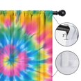 thumbnail image 4 of Blackout Kids Curtains,Rainbow Tie Dye Mandala Pattern Childrens Insulated Curtains Set Of 2,Bedroom Essentials,Toddler Room Decor 52"x63", 4 of 5