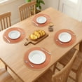 thumbnail image 3 of Unique Bargains Farmhouse Woven Placemats Set of 6 for Dining Table Decor Dark Orange, 3 of 6