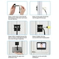 thumbnail image 3 of Cámara Peephole Putbell, 120 Grados Smart Automatic Switch Sensibilidad DE 4.3 Pulgadas LCD VISISTA VIDEO PEEPHOLE HORBELL 1080P HD PARA APARTAMENTO, 3 of 7