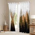 thumbnail image 3 of Feelyou Brown Pine Tree Curtains Pack of 2 (42x84 Each), Jungle Plant Botanical Curtains Blackout, Nature Scenery Print Bedroom Curtains, Blackout Curtains Room Decor, 3 of 6