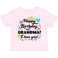 thumbnail image 3 of Inktastic Happy Birthday, Grandma I Love You Boys or Girls Toddler T-Shirt, 3 of 5