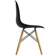 Gymax Set of 2 Modern Dining Side Chair Armless Home Office w/ Wood