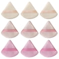 thumbnail image 1 of Borlas triangulares para maquillaje GFOUNS, 9 piezas, rosa, suaves, 1 of 6