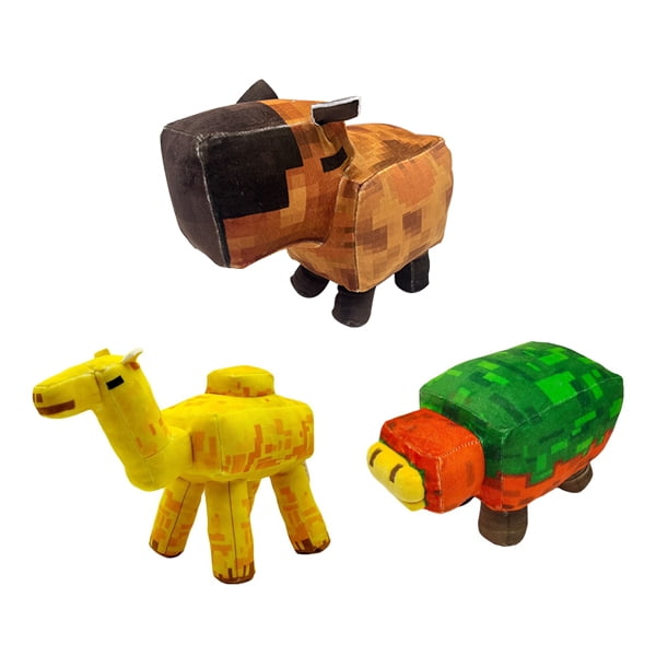 YORTOOB Minecraft Capybara Camel Turtle Sniffer Bull Plush Toys Soft