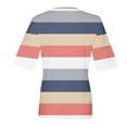 thumbnail image 5 of CIENVNSTG Womens T Shirts V Neck 3/4 Length Sleeve T Shirts Spring Summer Elbow Length Tops Basic Dressy Casual Workout Blouses 2026 Pink S, 5 of 6