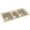 Bermuda Sand, variant on Swan Solid Surface 3-Bowl Kitchen Sink (44" x 22") with 4 Faucet Holes