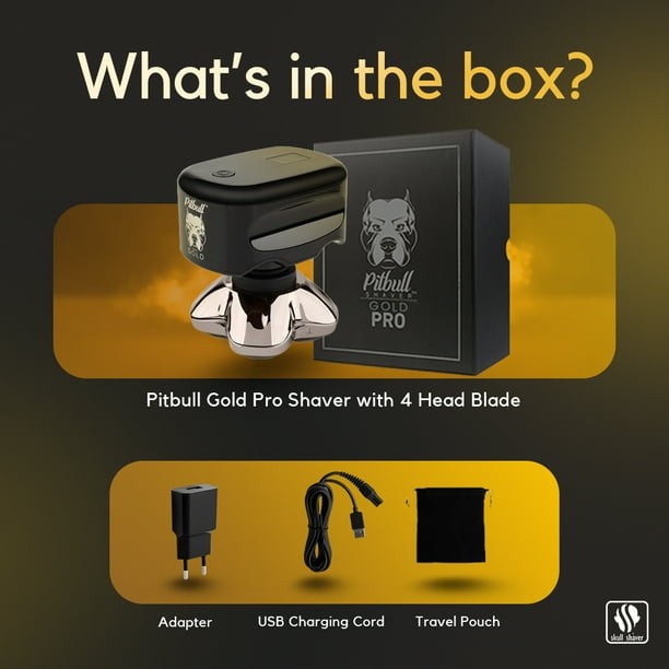 Pitbull Gold PRO Head and Face Shaver | USB charging cable