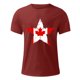 thumbnail image 4 of Tops para hombre, blusas y camisas de cuello redondo y manga corta para hombre. Camiseta de cuello redondo y manga corta con estampado de bandera canadiense para hombre. Blusa de algodón y poliéster p, 4 of 5
