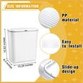 thumbnail image 2 of 3 Piece Plastic Wall Mounted Sanitary Napkin Disposal Bin, 2 of 6