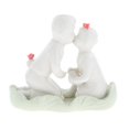 thumbnail image 2 of Escultura de cerámica artística de pareja cariñosa, estatua de amor apasionado, adorno romántico abstracto, estatuil, adorno de decoración para hogar perfecl estatua de cerámica, 2 of 8