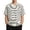 White, variant on WAYUTE Mens Notch V‑Neck Henley T Shirts Classic Horizontal Striped Short Sleeve Casual Loose Fit T‑Shirts for Man,M