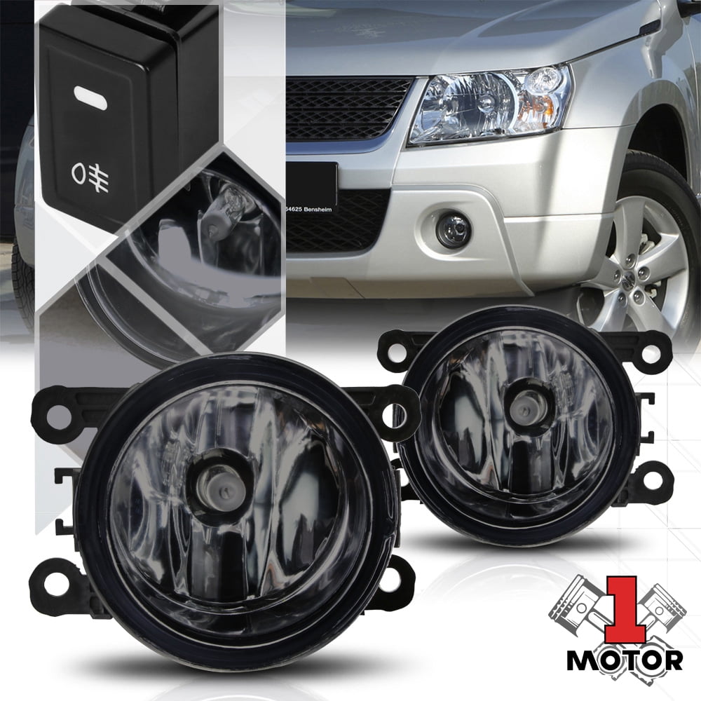Smoke For Grand Vitara /& SX4 Replacement Fog Lights Front Bumper Lights