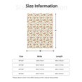 thumbnail image 5 of Gaeub Squirrel And Mushroom Print Flannel Throw Blanket, Home Fleece Throw Blanket for Couch or Bed,Decorative Blankets,Lightweight Fuzzy Flannel Blanket-40"x30", 5 of 6