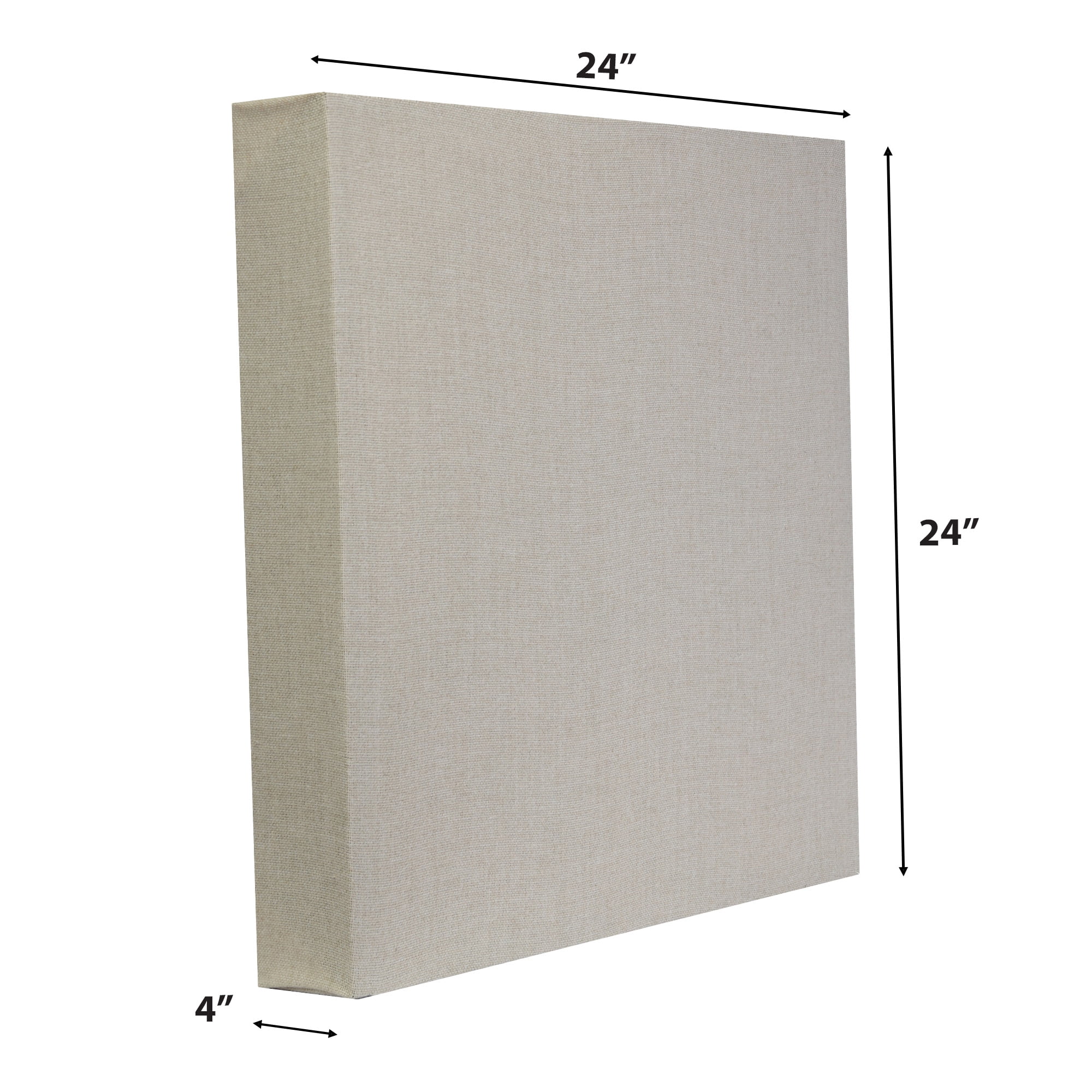 ATS Acoustics Bass Trap Low Range Sound Absorbing Echo Reducing Studio Acoustic Wall Panel 24" x 24" x 4" (Cream)