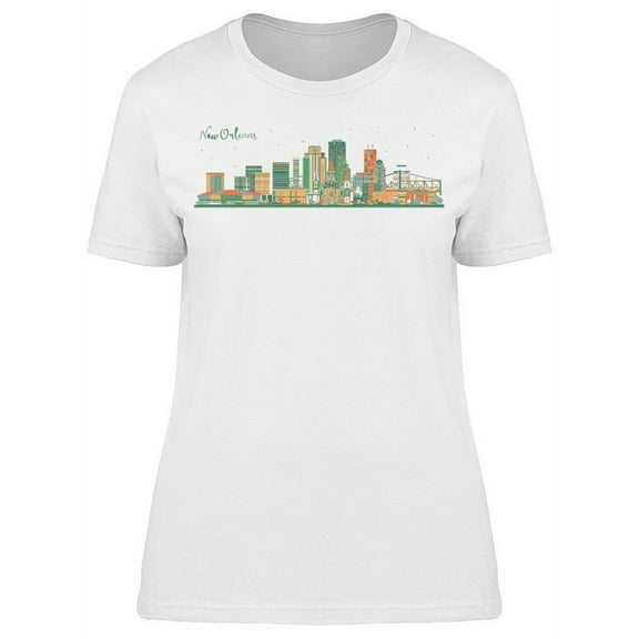 Ew Orleans Louisiana City View T-Shirt Women -Image by Shutterstock, Female x-Large