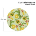 thumbnail image 3 of Bingfone Vintage Cartoon Dinosaurs Leather Drinks Coasters With Set Of 6,Suitable For Home Kitchen,Coffee Cup Coasters Home Gift, 3 of 9