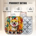 thumbnail image 2 of 4 Pack Pot Holders,Kitchen Essential, Potholder Set,Adorable Corgi Amidst Colorful Paint Splashes, 2 of 6