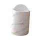 thumbnail image 3 of Papelera de baño de mármol, cesta de basura, decoración del hogar, papelera, basura doméstica Blanco Grande, 3 of 9