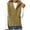 Coffee, variant on CHUMUD Women's Short Sherpa Vest Casual Warm Fleece Fuzzy Jackets Sleeveless Zip Up Cozy Vests Hooded Outerwear with Pockets