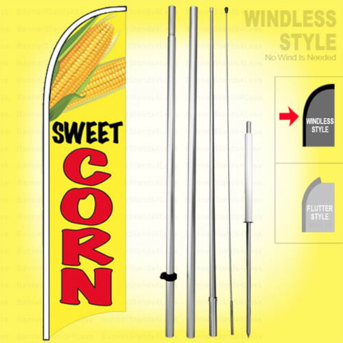 ICE CREAM Windless Swooper Feather Banner Flag 15' KIT pq 