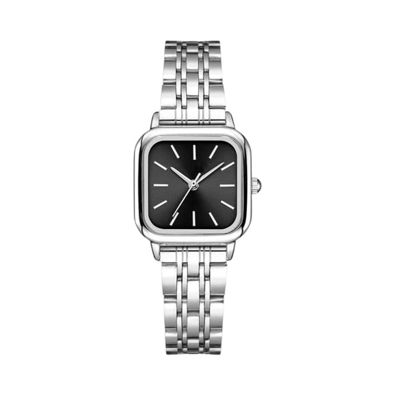 DESIGNICE Watches for Women Wrist Watches Thin Strap Watch Casual Fashion Simple Square Quartz Wristwatch Black Womens Watch