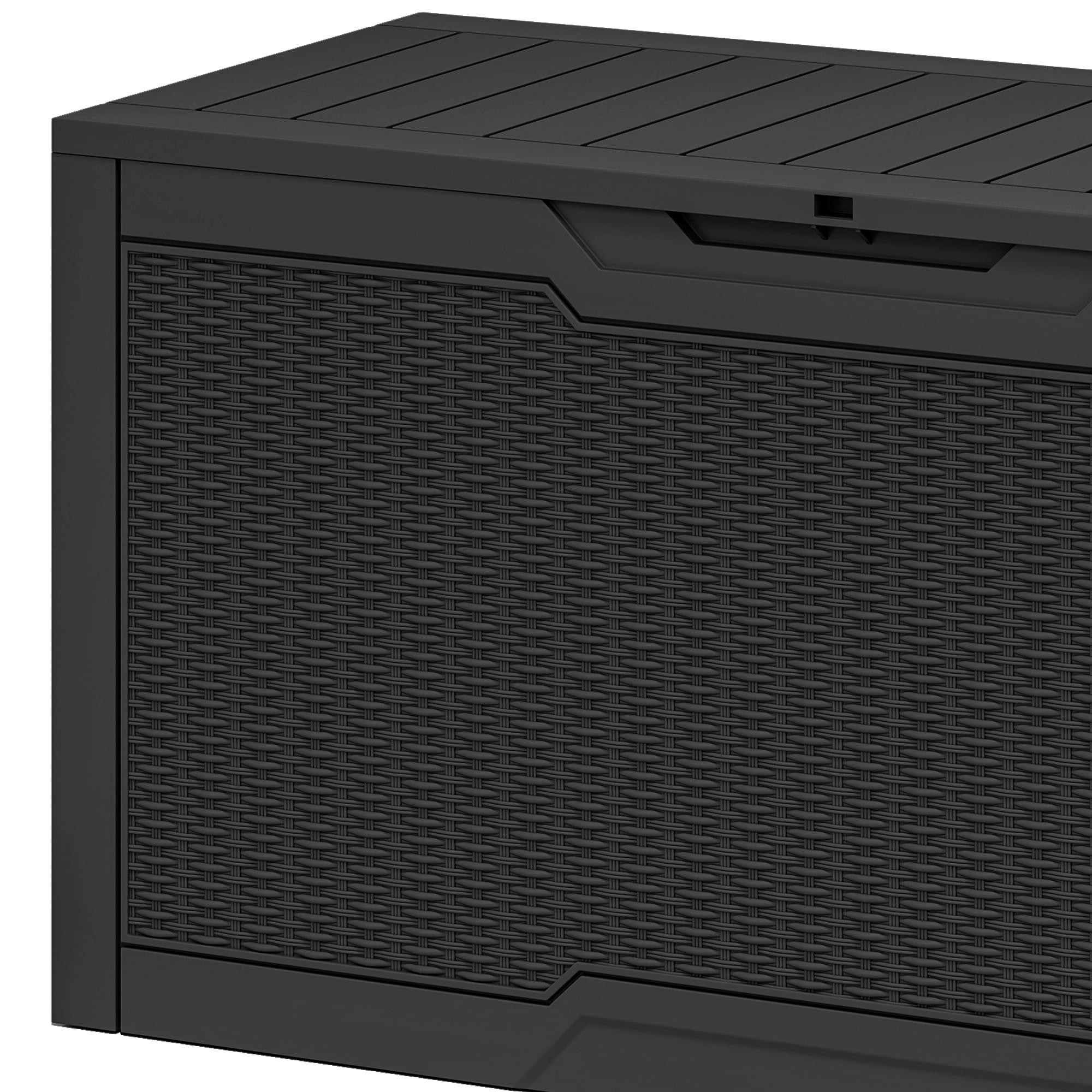 Uforic 80-Gallon Lockable Outdoor Storage Deck Box, Resin Storage Box for Patio, Garden,Waterproof,Dark Gray