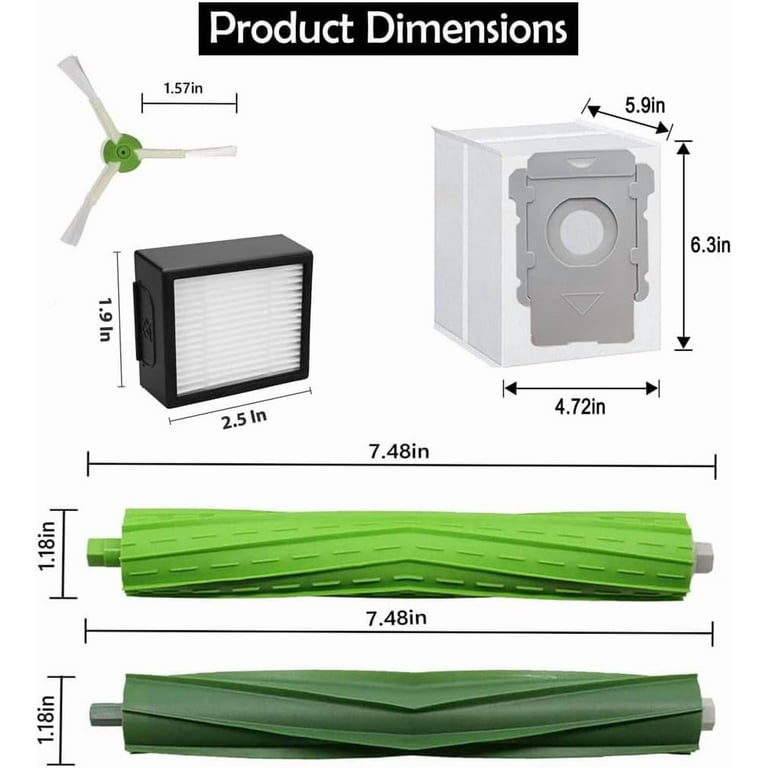 Replacement Filters Kits for iRobot Roomba Combo 10 Max,Combo j9+