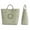 Green_B, variant on Christmas Gingerbread Man Quilted Tote Bag Large Reusable Holiday Shopping Bag