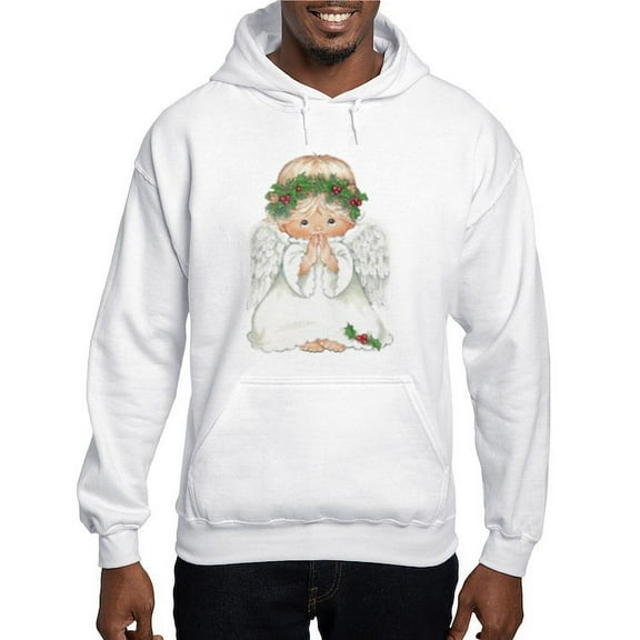 CafePress - Christmas Cute Baby Angel Praying Sweatshirt - Pullover Hoodie, Hooded Sweatshirt